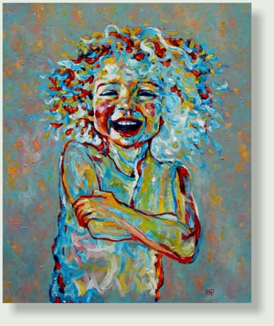 HAPPINESS  100 : 120 cm  acrylic paint, linen